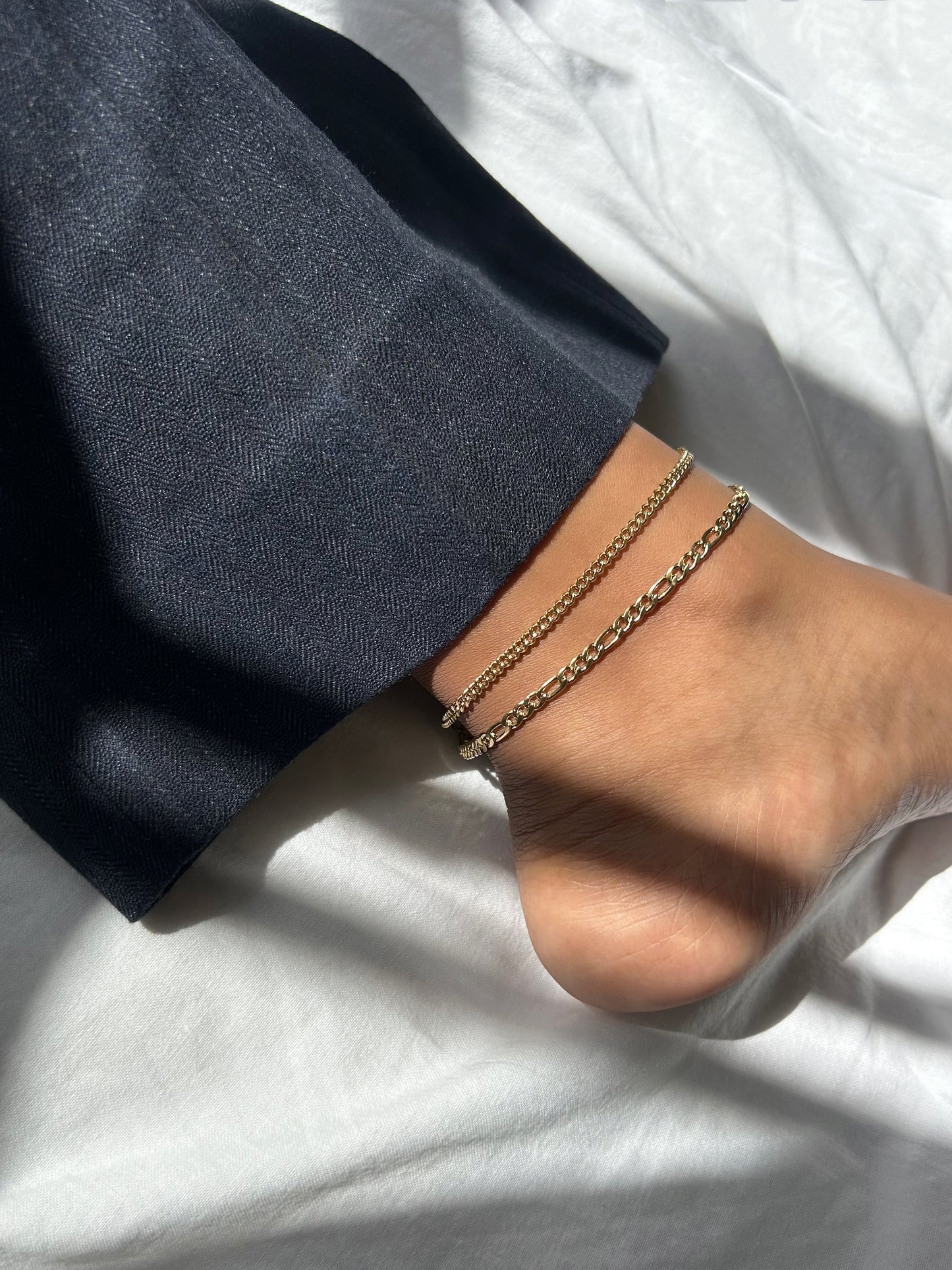 River Cuban Anklet