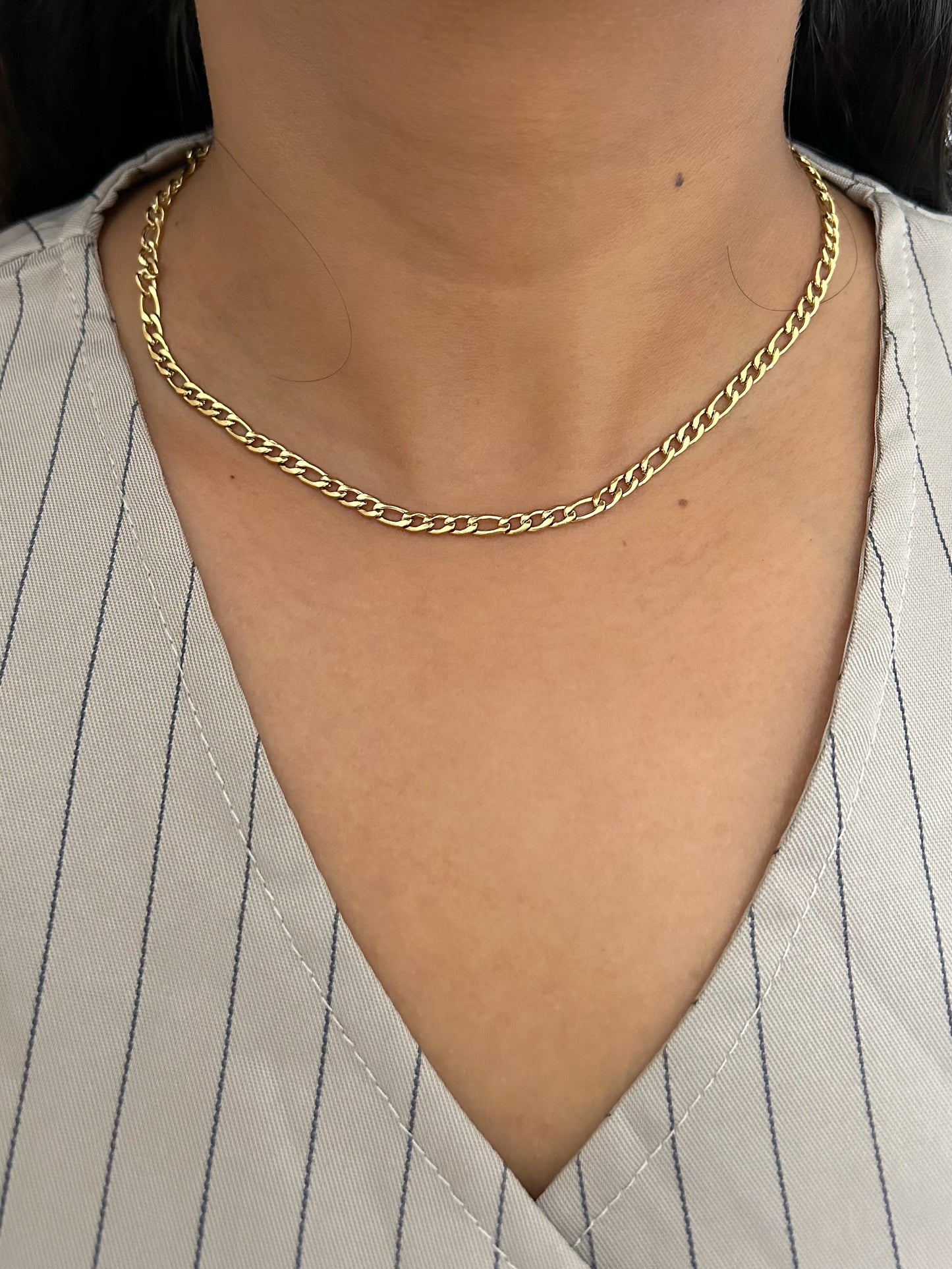 Faye Figaro Chain Necklace- 4mm