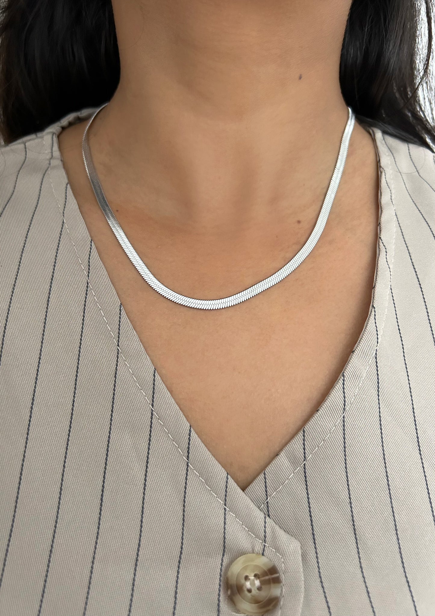 Zaria Herringbone Chain- 4mm