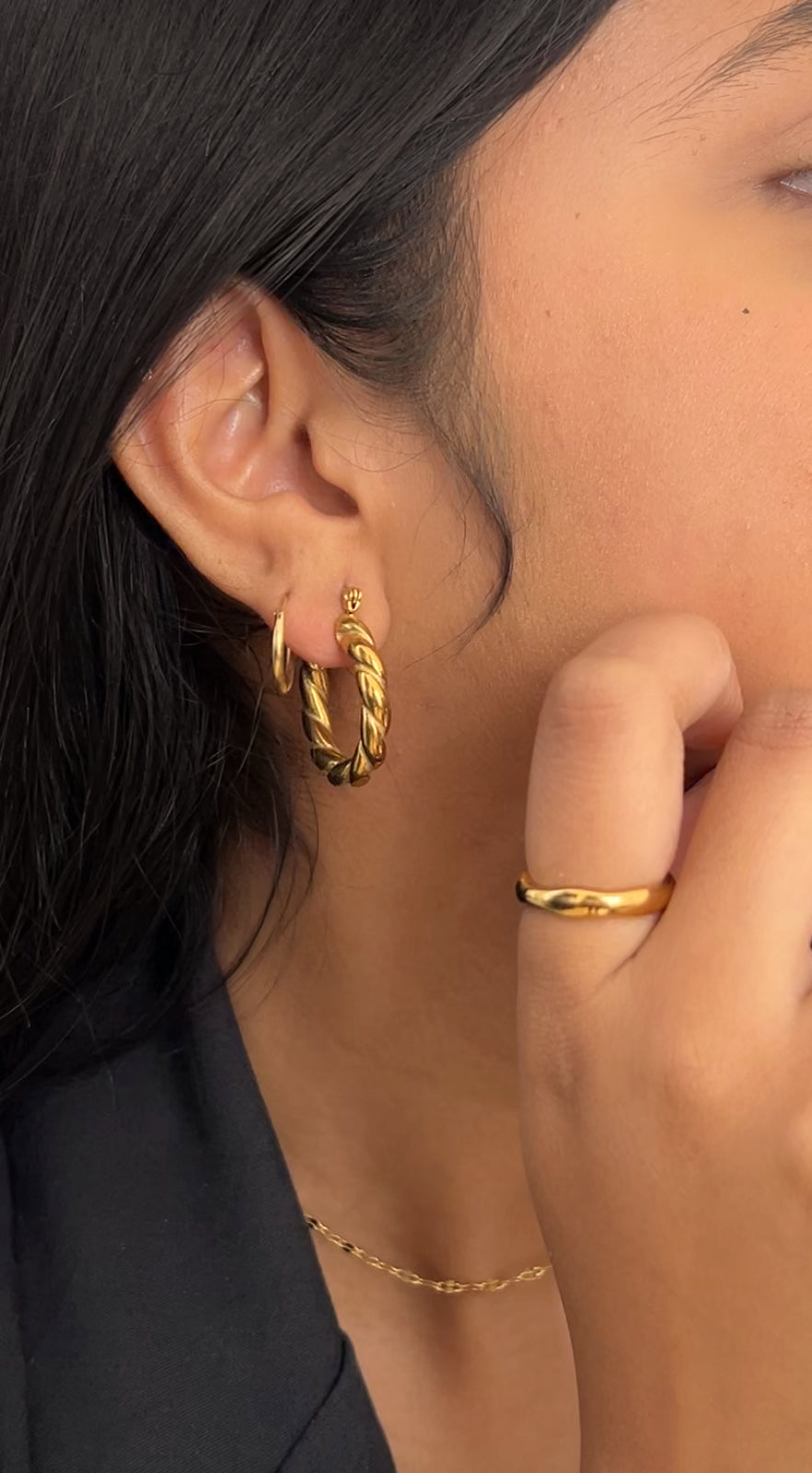 Kylie Curve Ring- Chunky