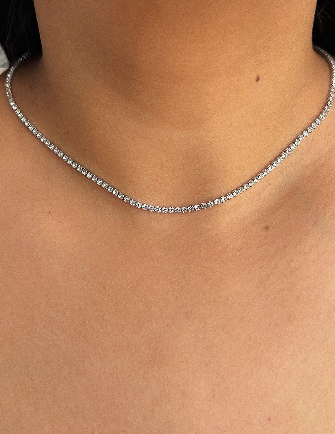 Stellar Tennis Necklace | Silver