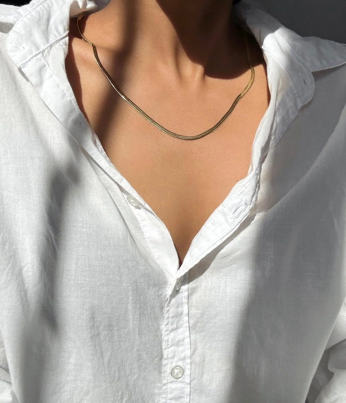 Zaria Herringbone Chain- 2mm