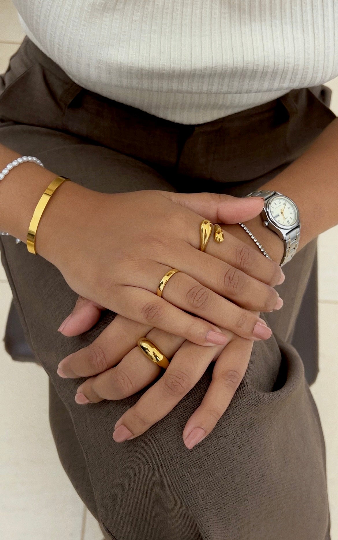 Deen Gold Ring Band - 3mm